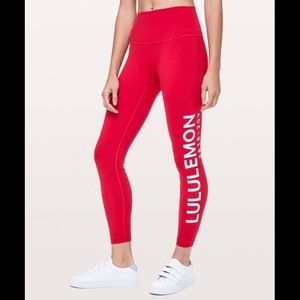 red lululemon Leggings ✨❤️